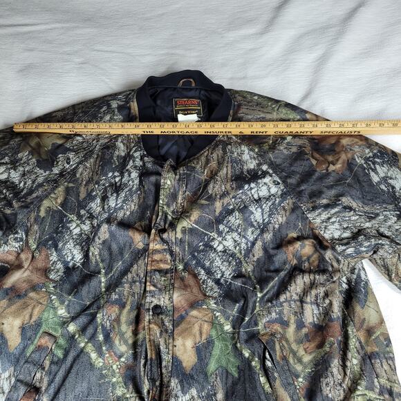 Vtg Stearns Jacket Mens Sz XXL Mossy Oak Hunter Woodlands Camo Y2k Fall Winter - Picture 6 of 16